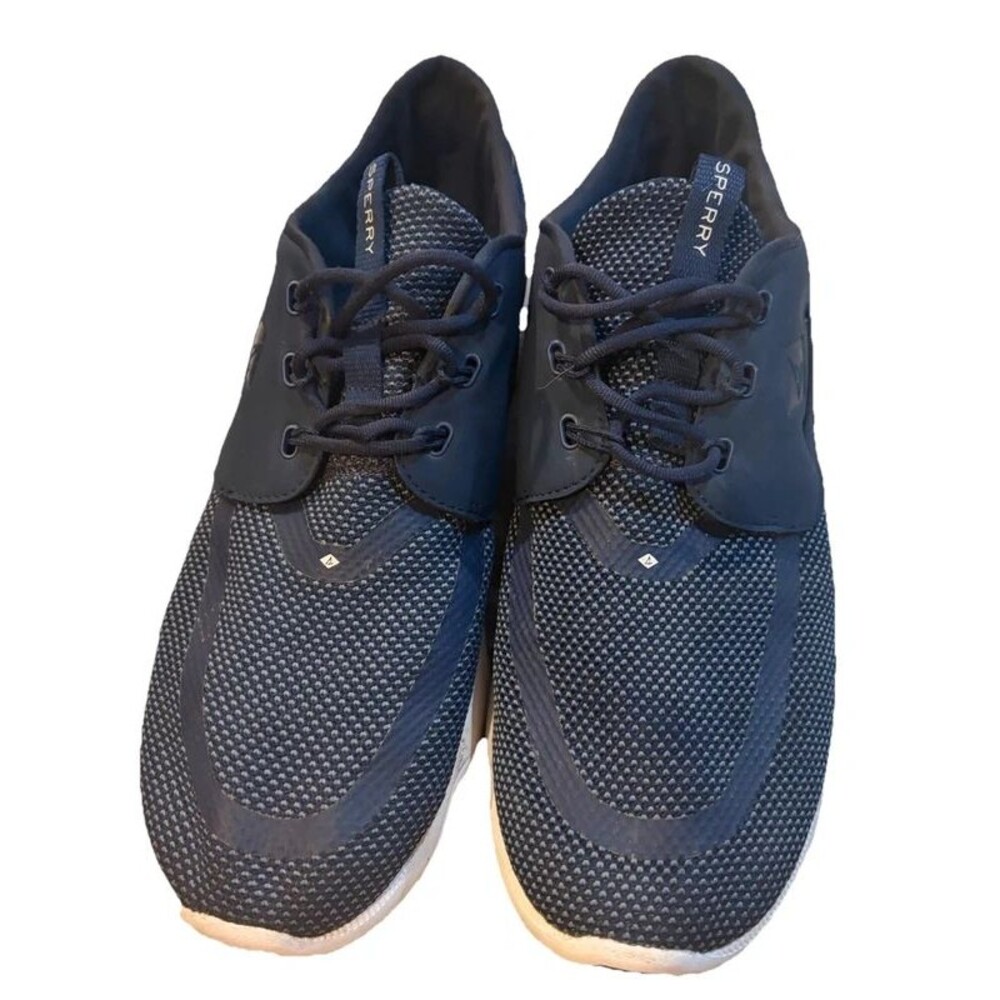 Sperry Top Sider Seven Seas 3 Eye Sneakers STS15527 Navy Blue Men’s US Size 12M